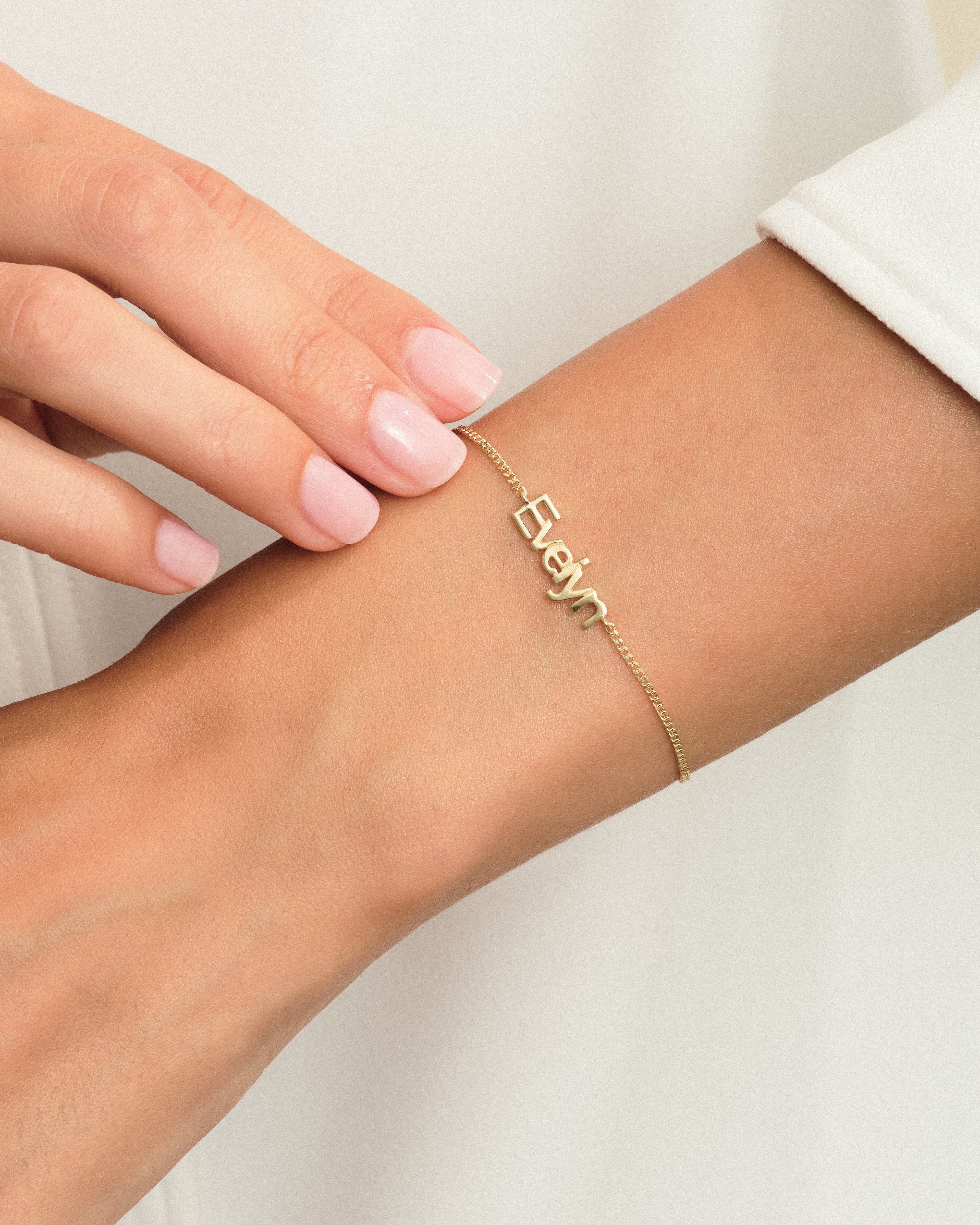 Rolo Chain Name Bracelet