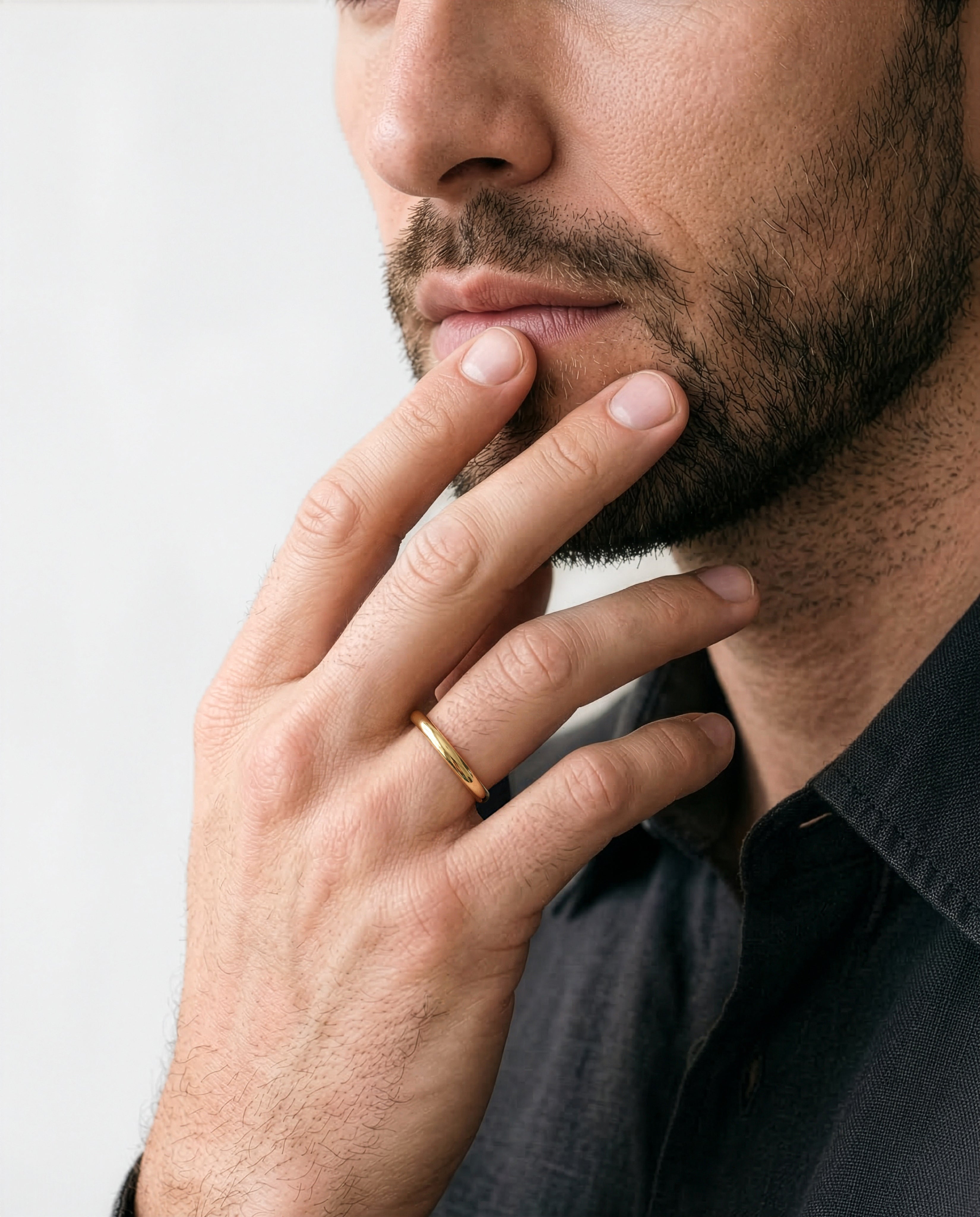 3mm Classic Dome Men's Wedding Band