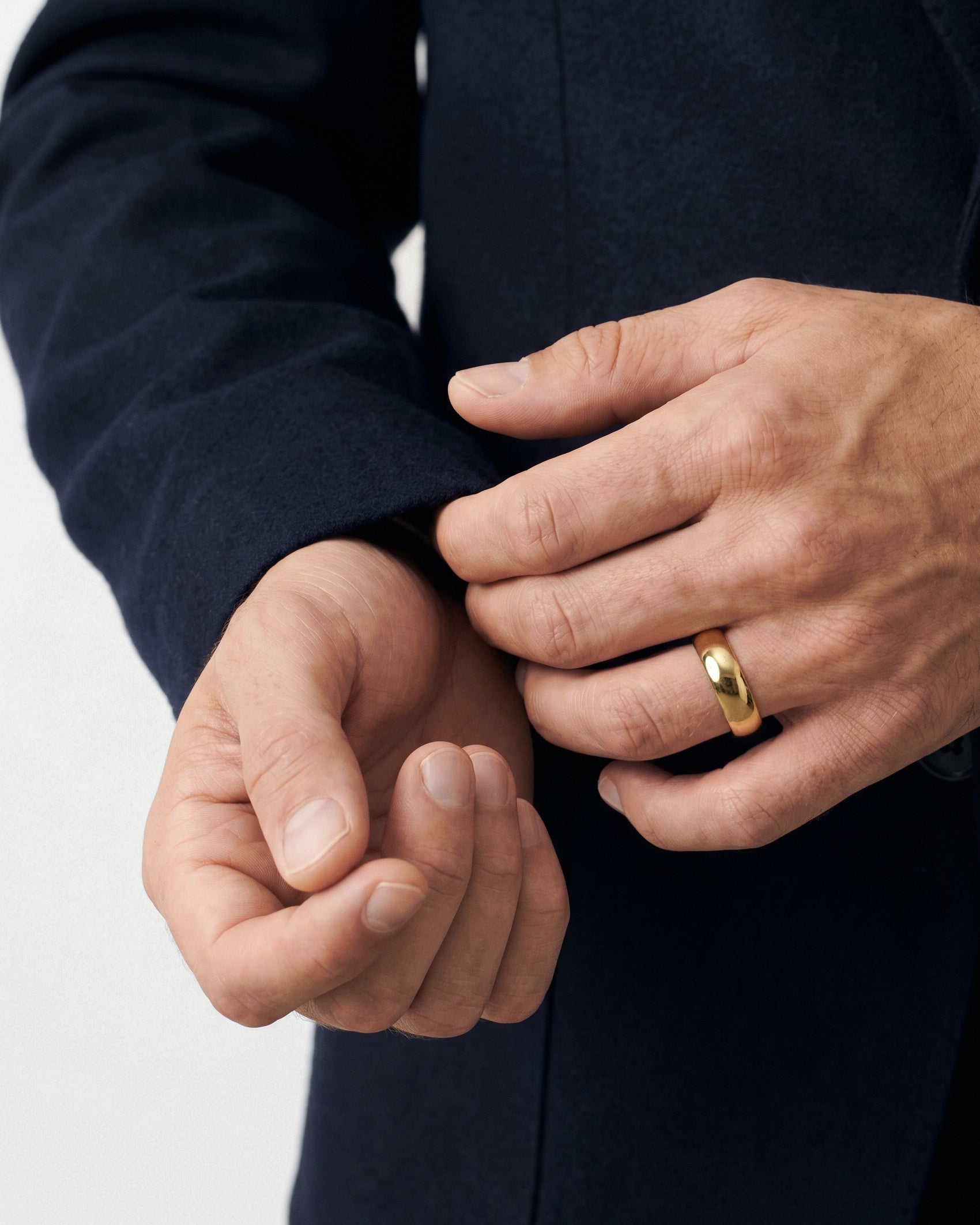 Eternate Honeycore 7mm Dome Men's Wedding Band