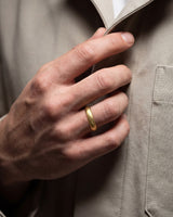 5mm Dome Men's Wedding Band with Ice Matte Finish