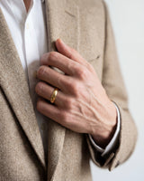 5mm Classic Dome Men's Wedding Band - Matte Brushed
