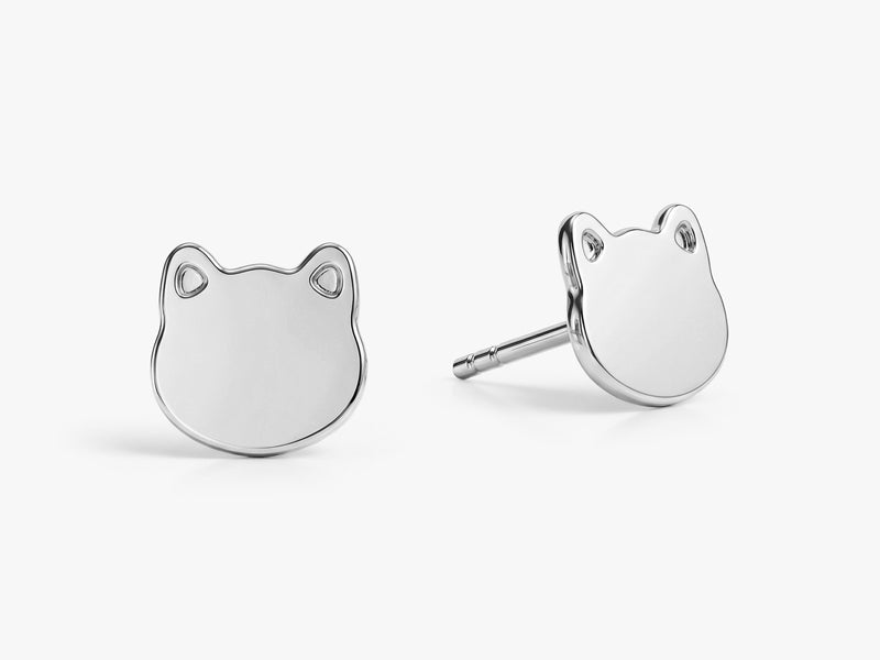 Kitten Stud Earrings