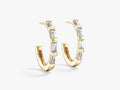 Baguette Hoop Earrings