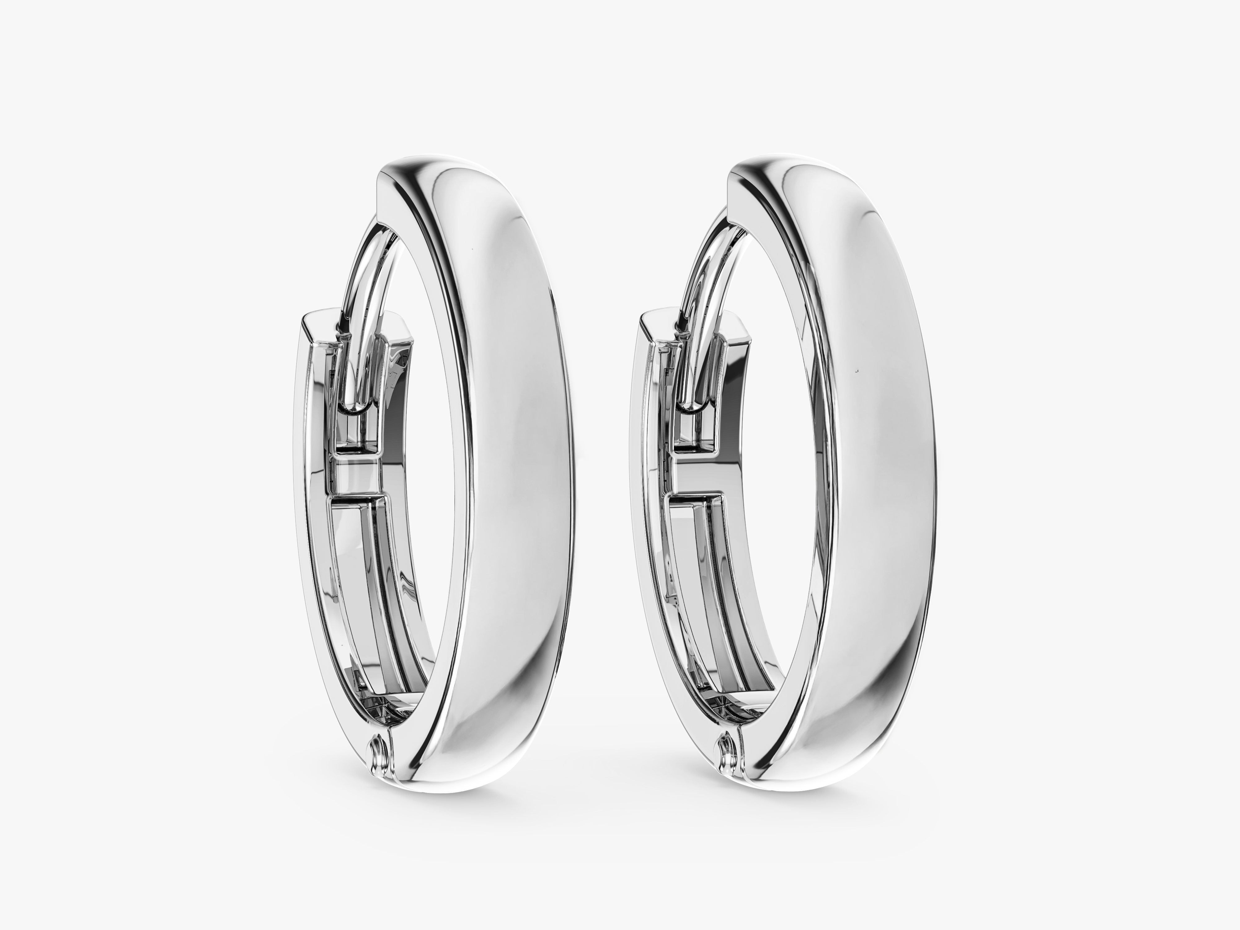 Small Plain Hoop Earrings
