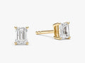 Emerald Cut Stud Earrings (0.50 ct tw)