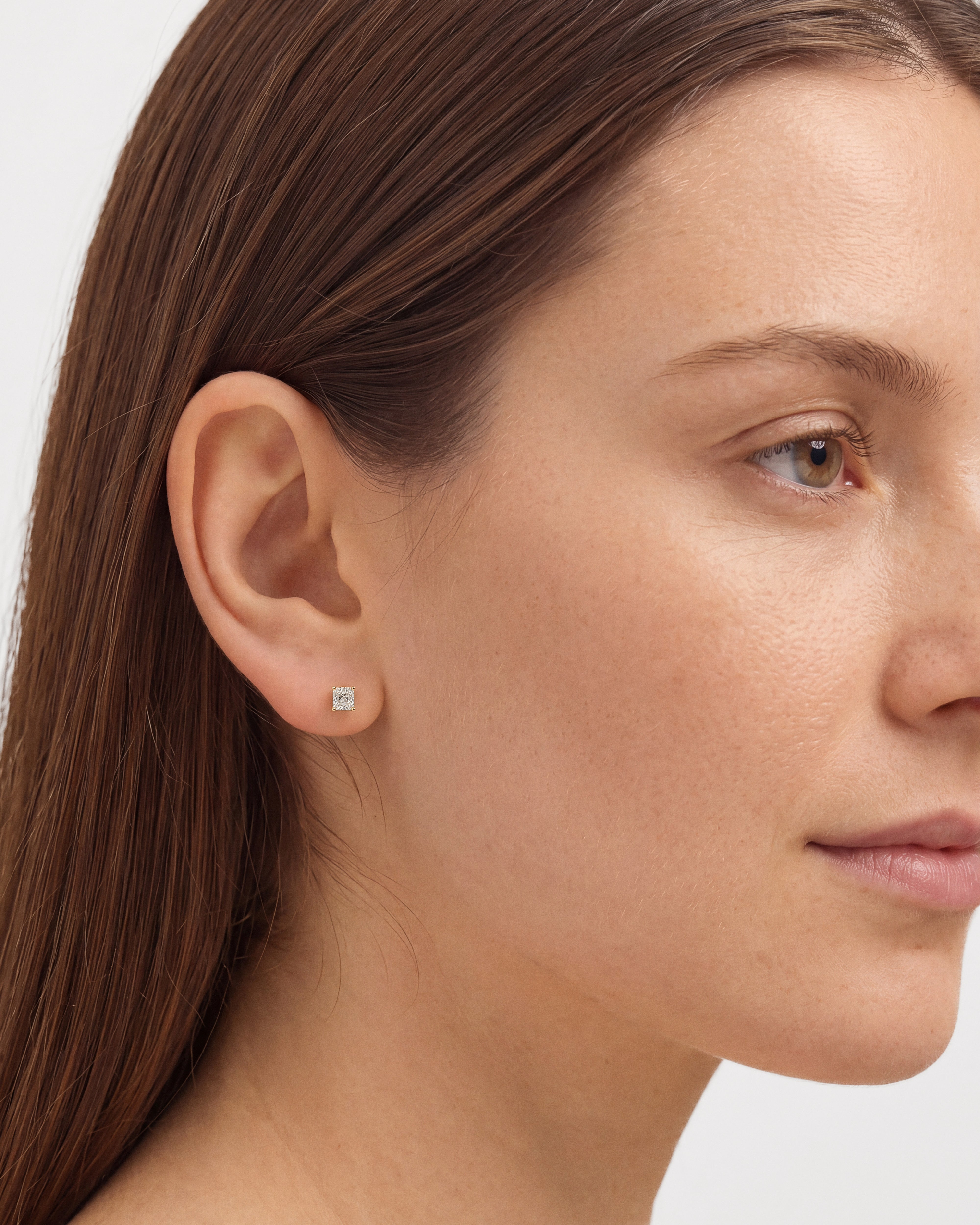 Princess Cut Stud Earrings (0.50 ct tw)