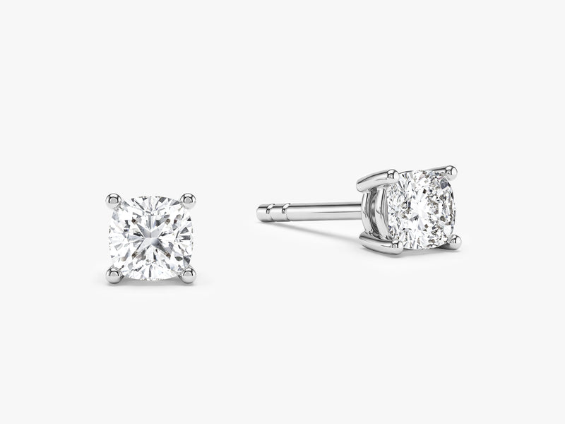 Cushion Cut Stud Earrings (0.50 ct tw)