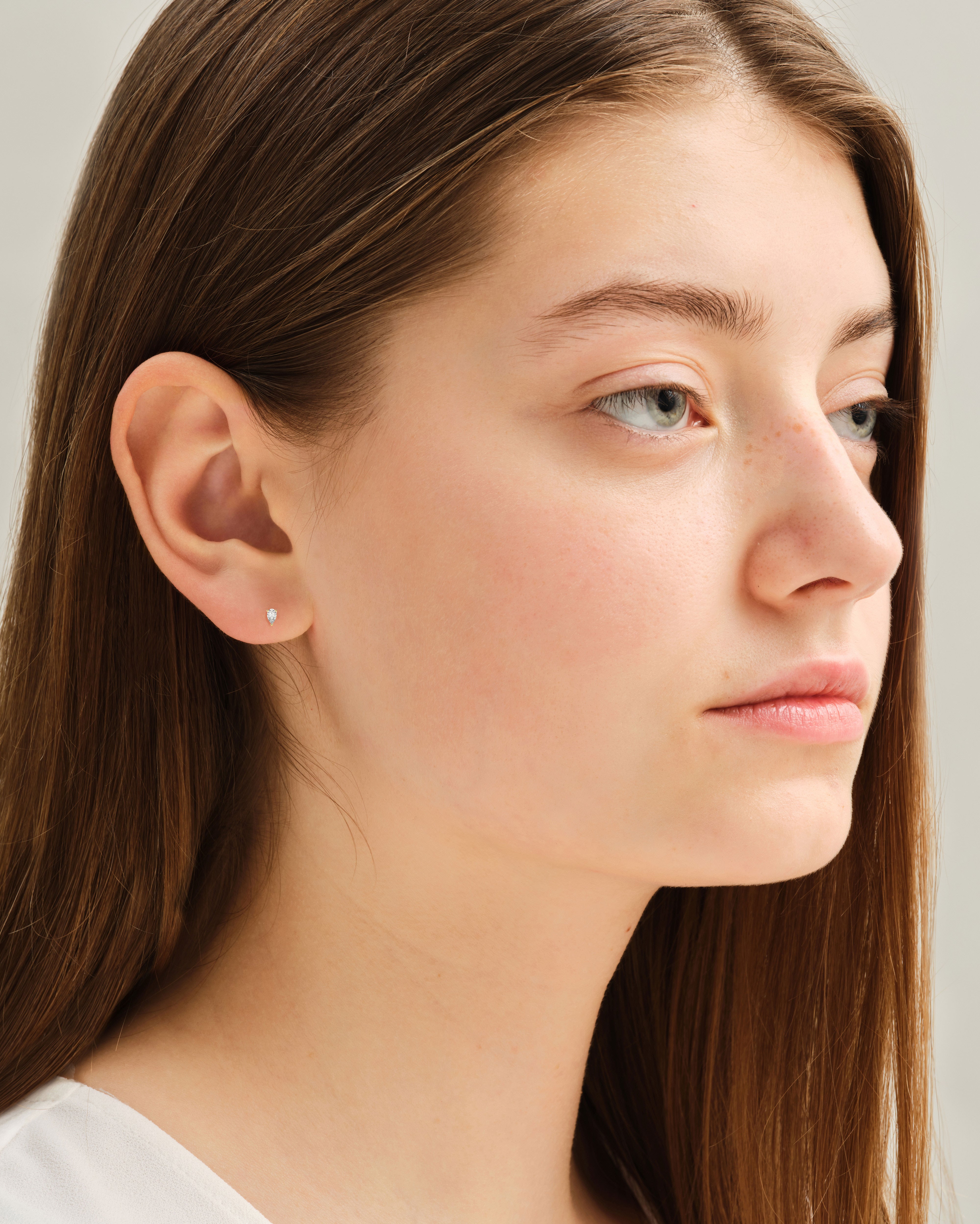 Pear Cut Stud Earrings (0.25 ct tw)