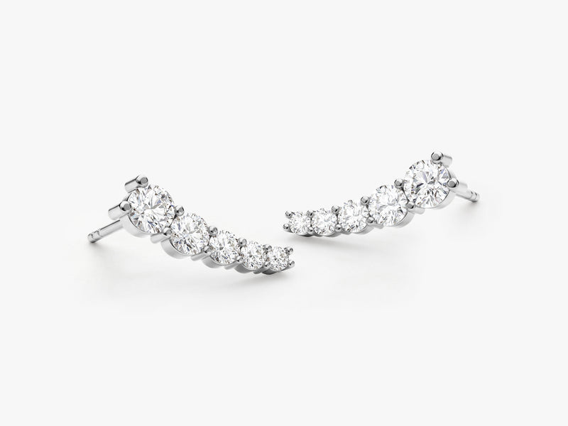 Ear Climber Stud Earrings