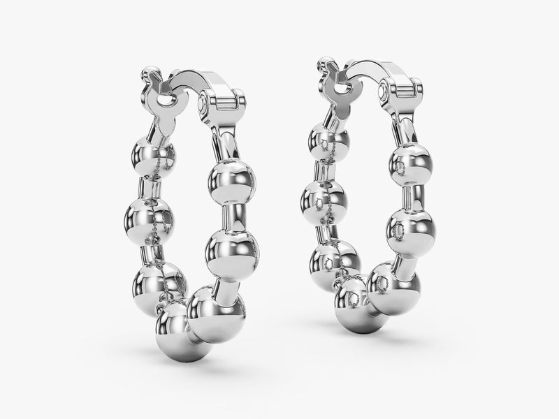 Beaded Hoop Earrings