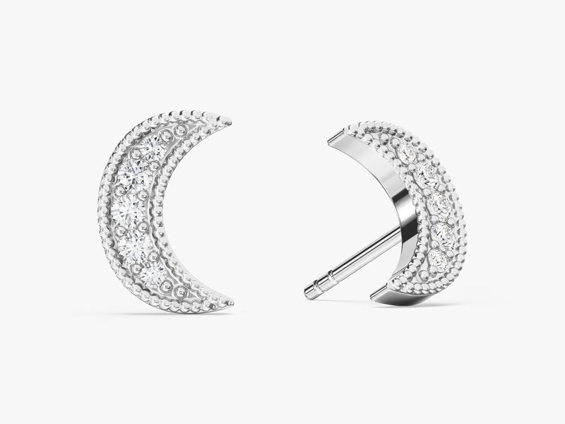 Moon Stud Earrings