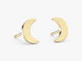 Mini Crescent Moon Stud Earrings