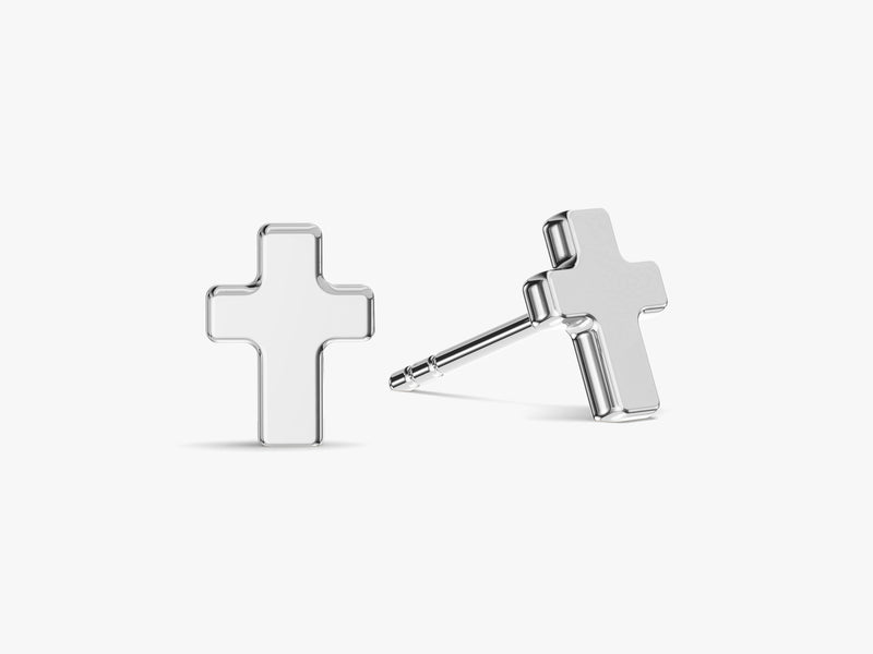 Mini Cross Stud Earrings