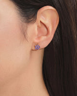 Birthstone Flower Studs