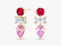 Trio Birthstone Earrings
