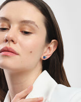 Multi Cut Birthstone Cluster Earrings