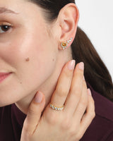 Sunburst Birthstone Earrings