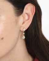 Pear Cut Stone Drop Earrings