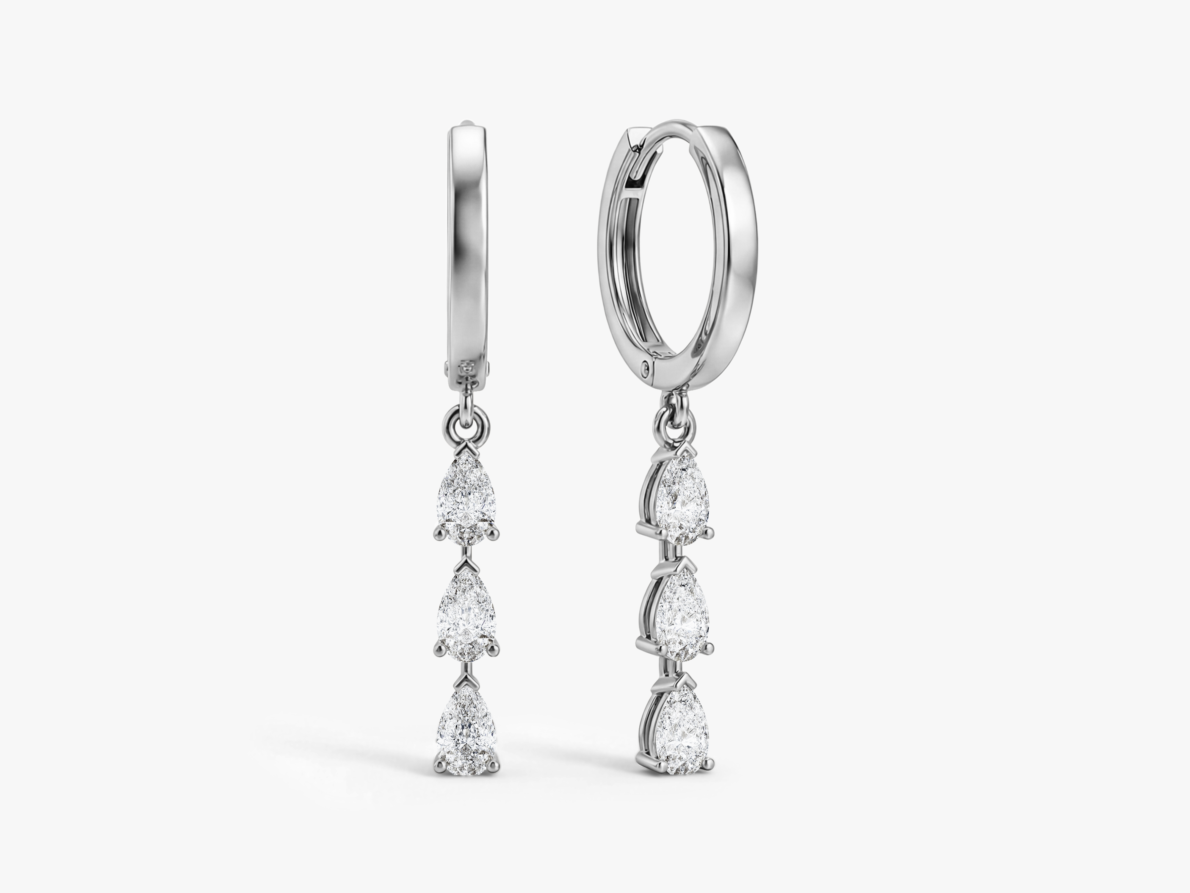 Trio Pear Drop Earrings