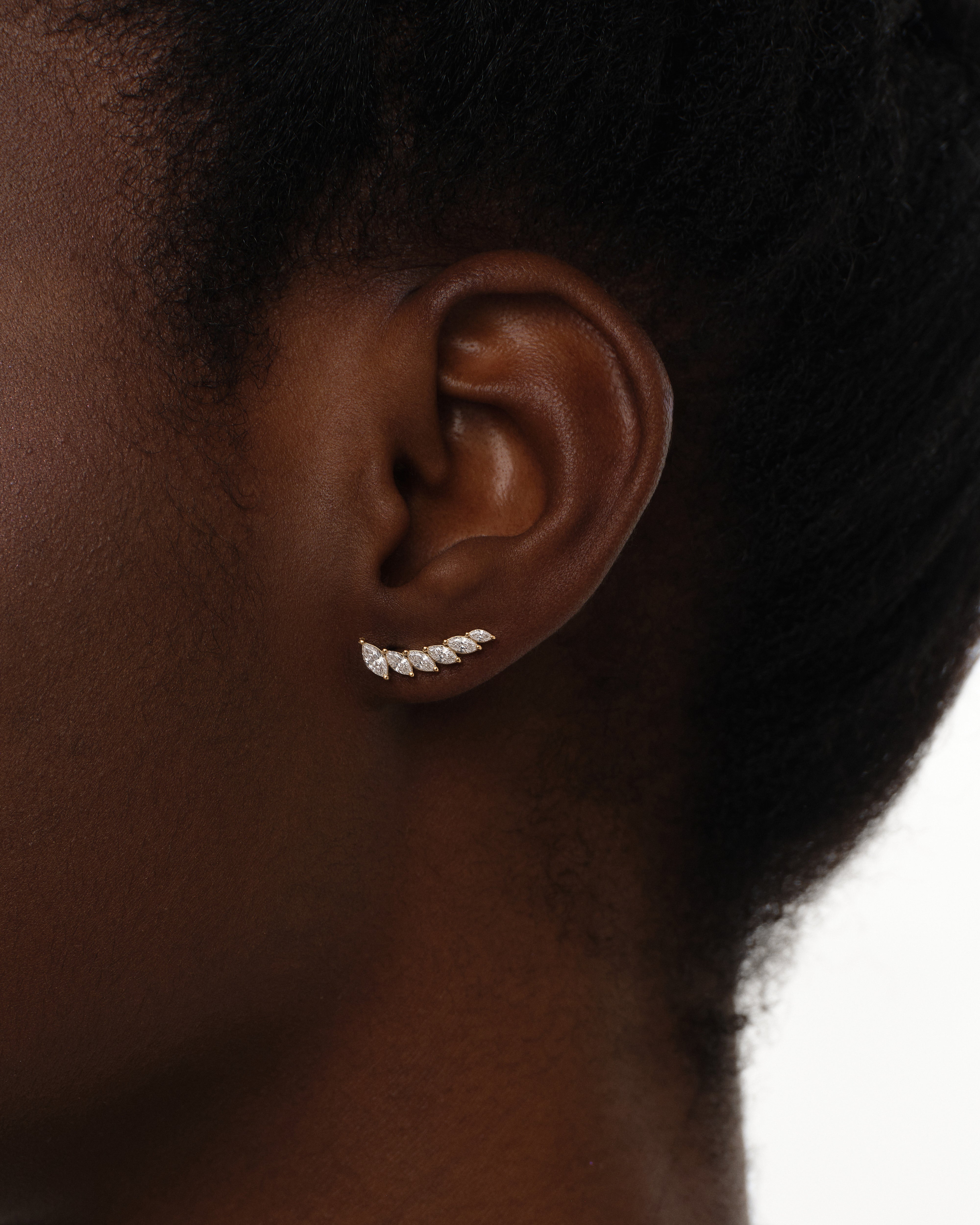 Marquise Climber Earrings