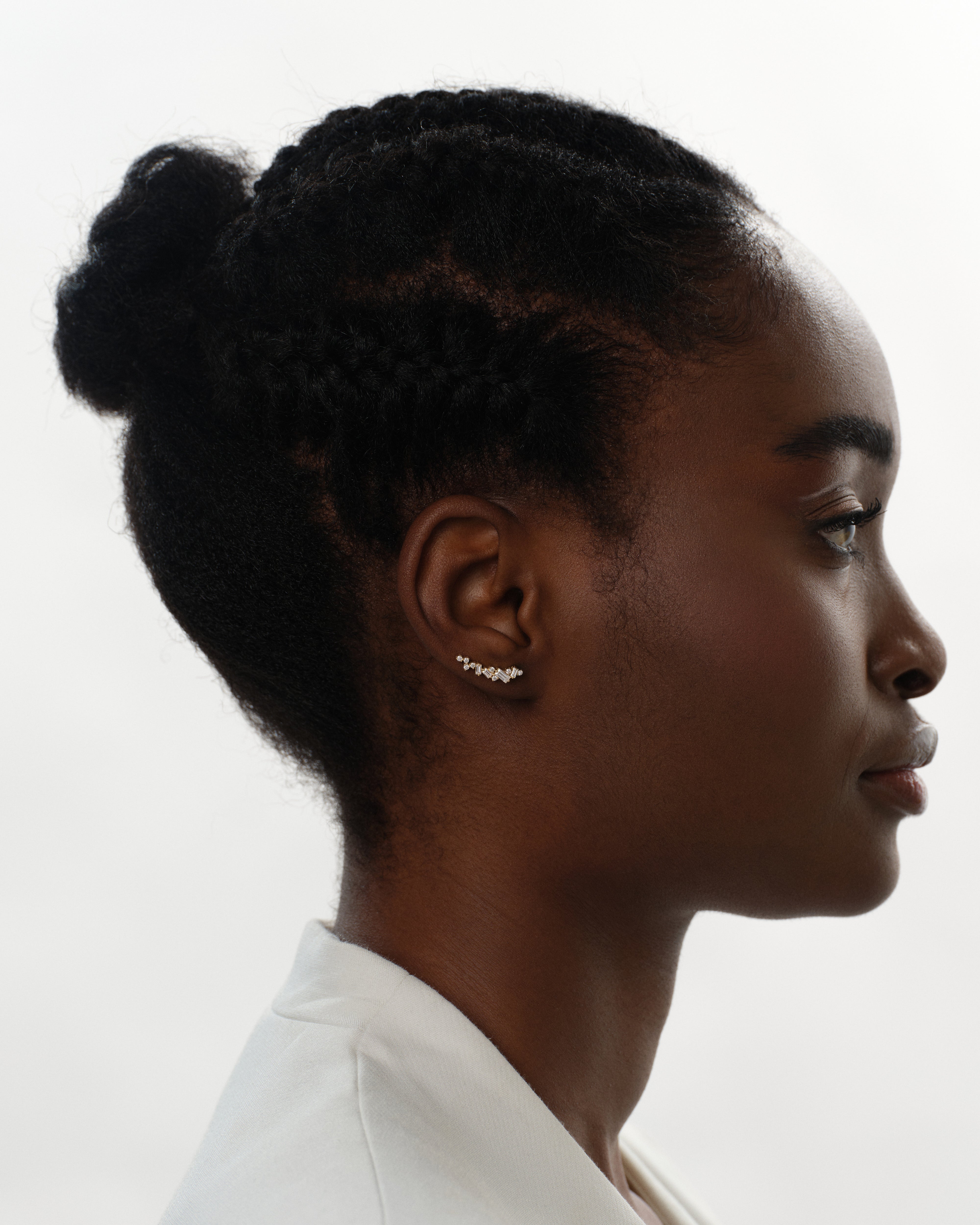 Baguette Climber Earrings