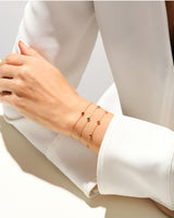 Bezel Set Birthstone Station Bracelet