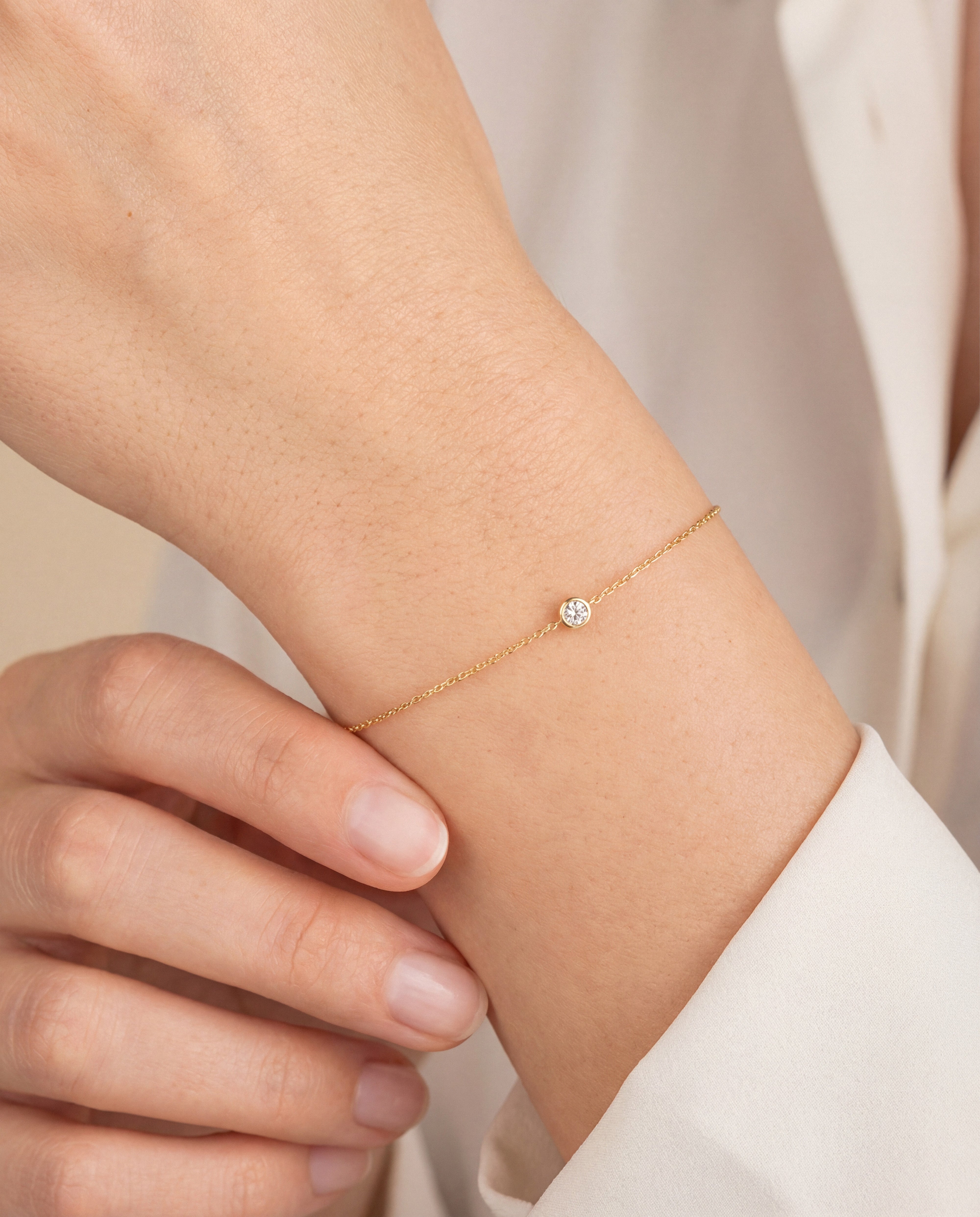 Bezel Set Bracelet