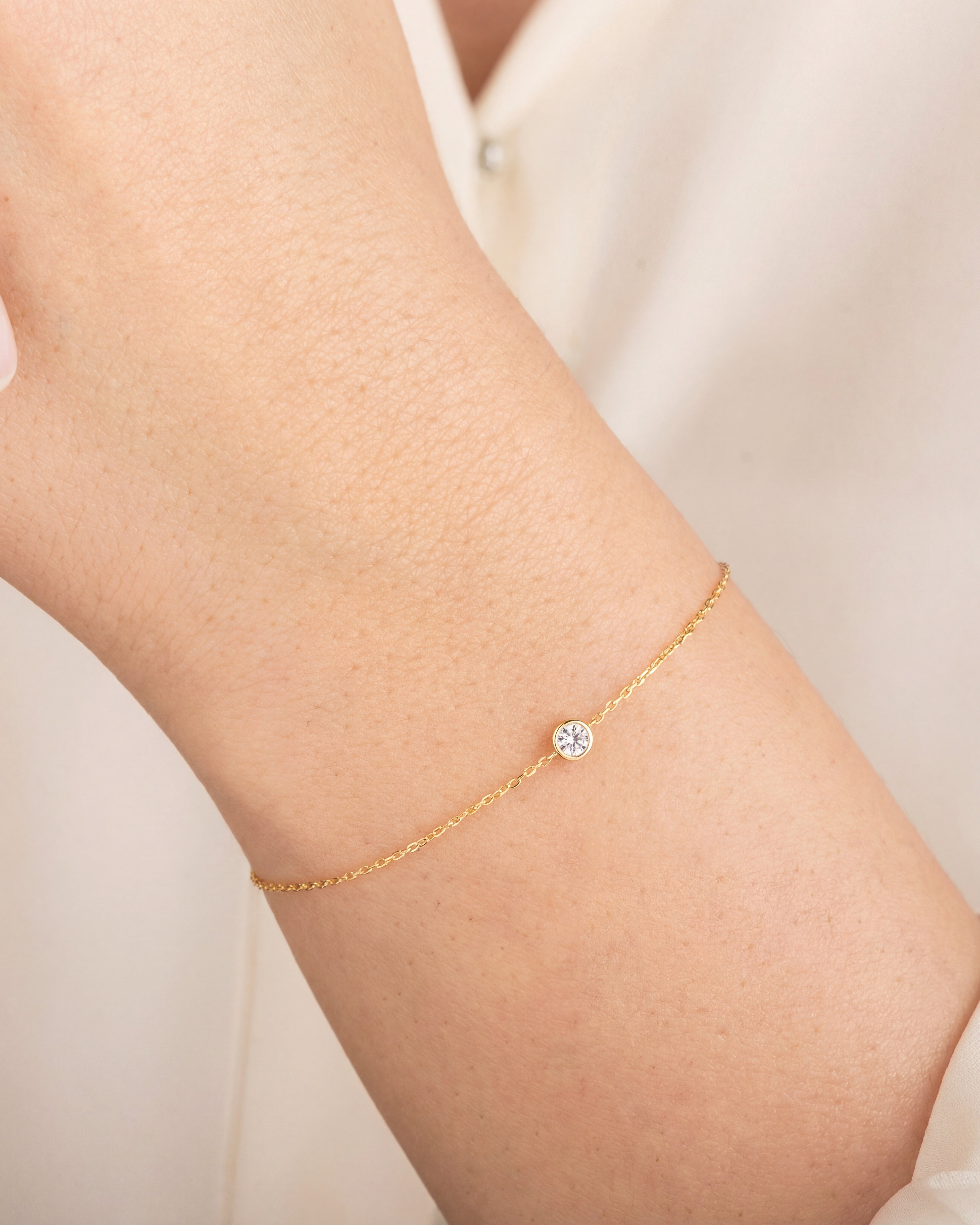 Bezel Set Bracelet