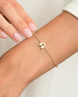 Bubble Initial Bracelet