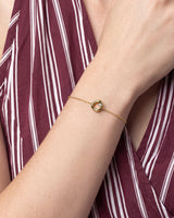 Open Circle Diamond Bracelet
