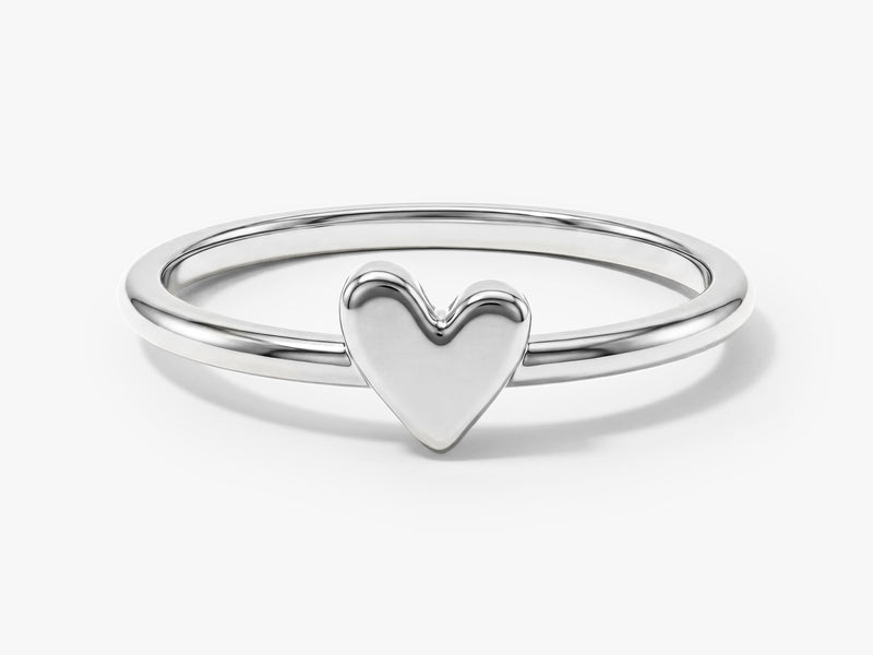 Mini Plain Heart Ring