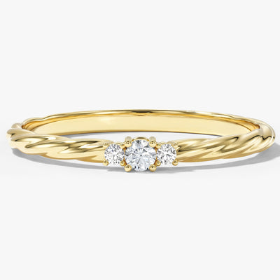 Twisted Trio Ring