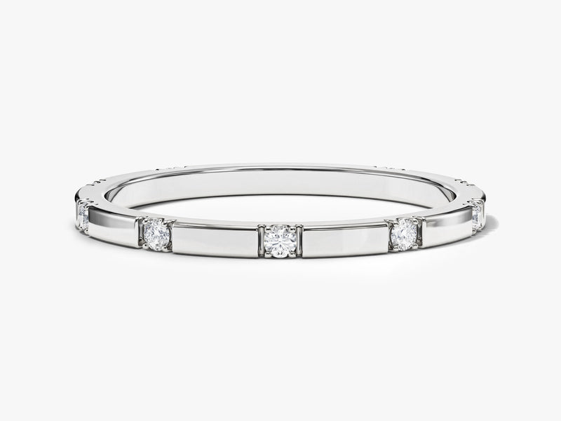 Pave Set Nine-Stone Ring