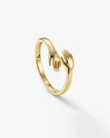 Hugging Hand Ring