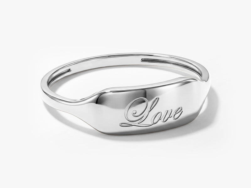 Dainty Personalized Signet Ring