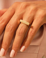 Elongated Rectangular Signet Ring