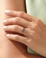 Floating Cluster Birthstone Ring