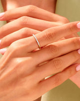 Twisted Pave Set Ring