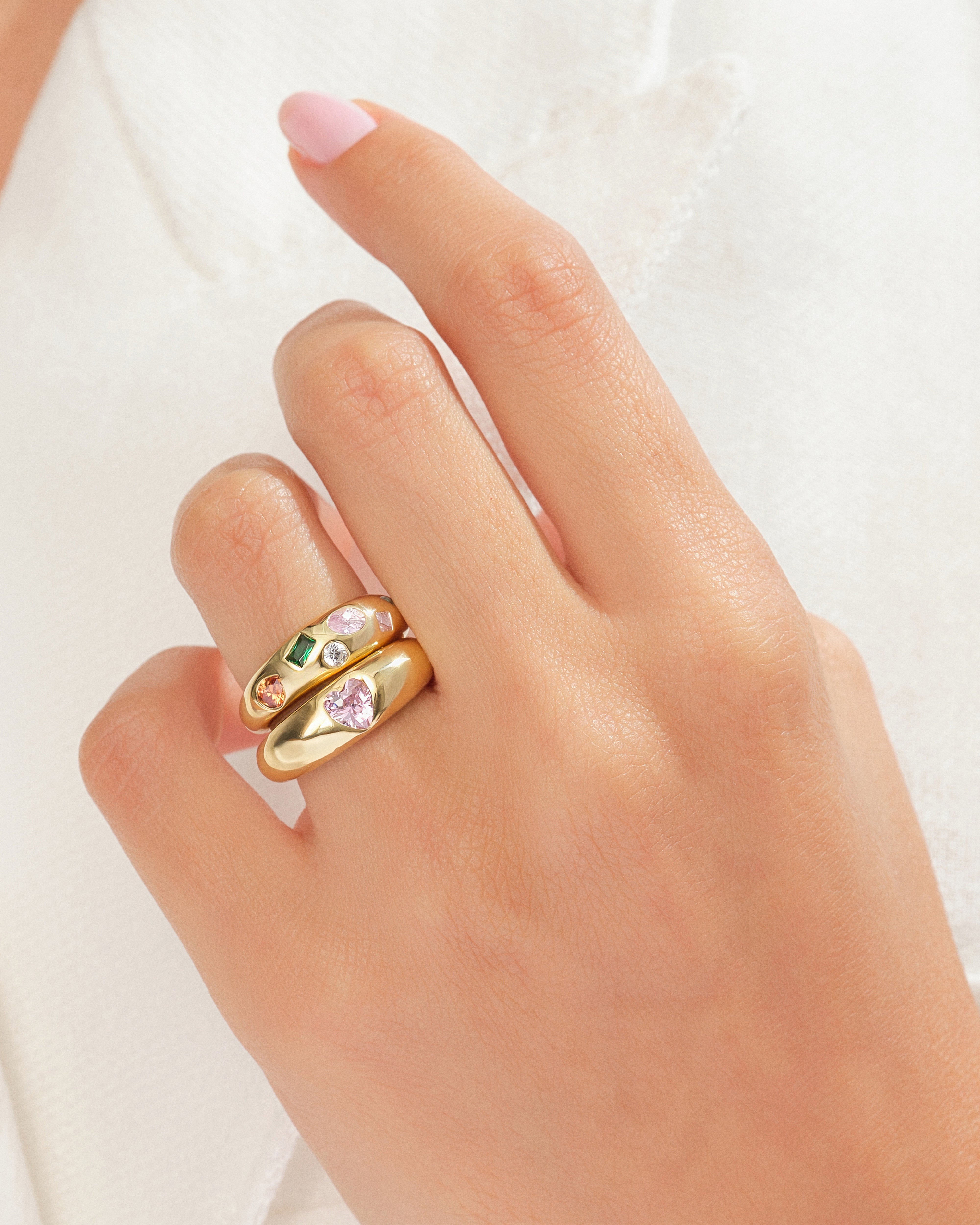 Vintage Multi Stone Promise Ring