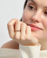 Flush Set Heart Birthstone Ring