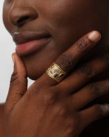 Birthstone Cuff Ring