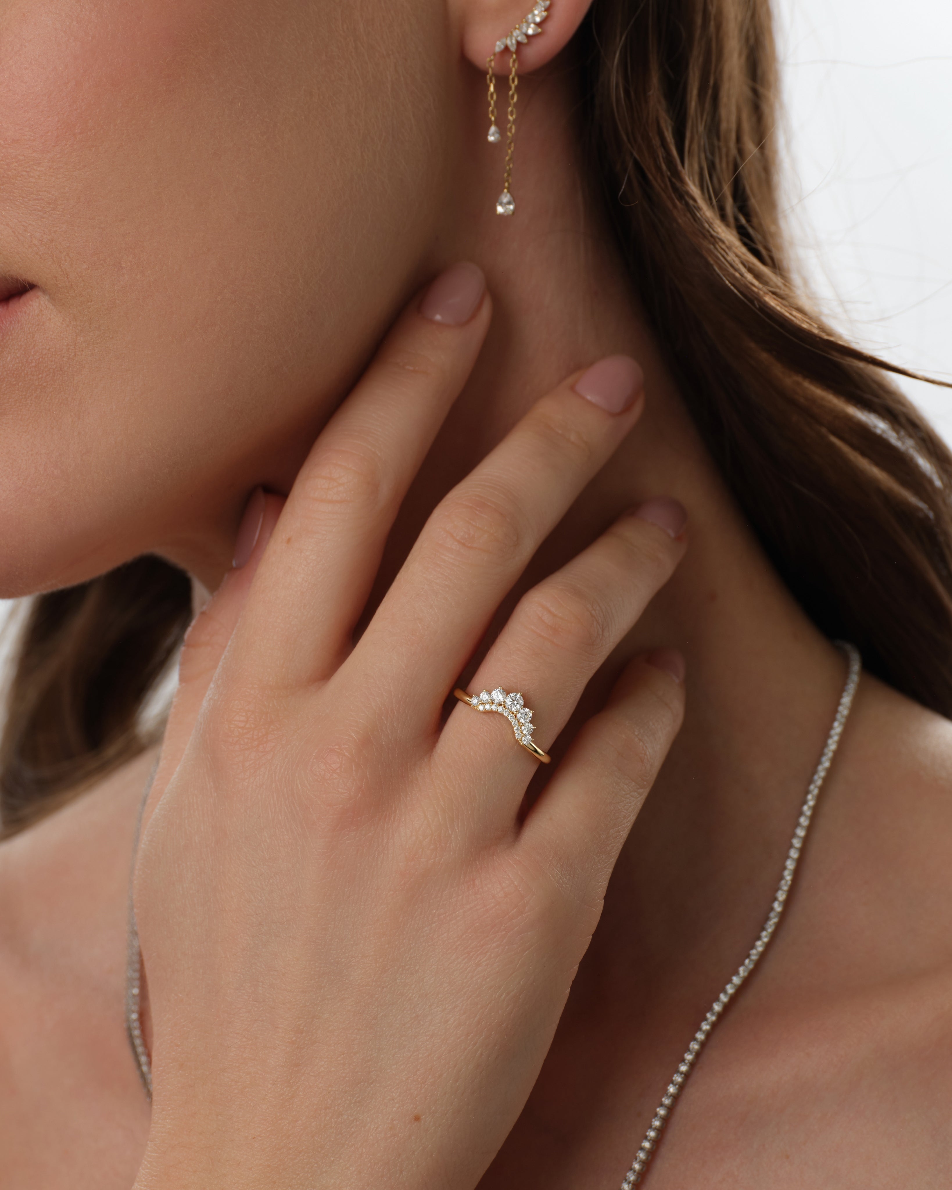 Pave Accent Wedding Band (0.35 CT TW)