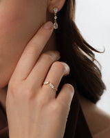 Open Marquise Cluster Wedding Band