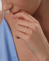 Bezel Cuff Wedding Band (0.10 CT TW)