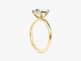 4-Prong Solitaire Oval Cut Moissanite Engagement Ring (2.00 CT)