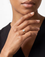 Emerald Cut Solitaire Moissanite Engagement Ring (1.00 CT)