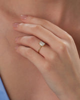 Emerald Cut Solitaire Lab Grown Diamond Engagement Ring (1.50 CT)