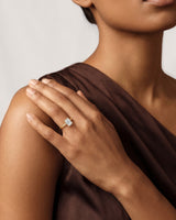 Emerald Cut Solitaire Moissanite Engagement Ring (3.00 CT)