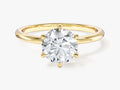 6-Prong Solitaire Round Cut Lab Grown Diamond Engagement Ring (1.50 CT)