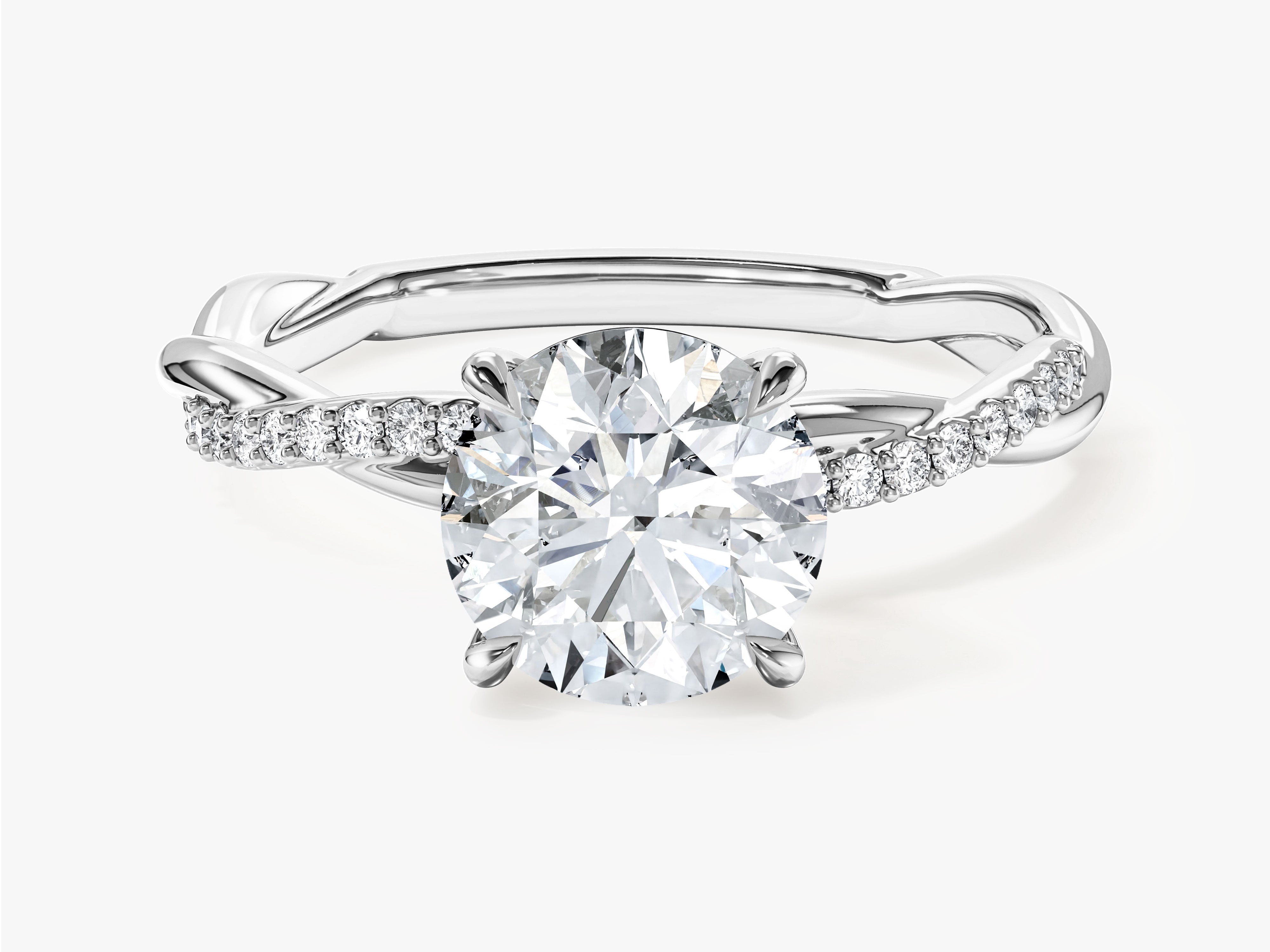 Twist Moissanite Engagement Ring (1.50 CT)
